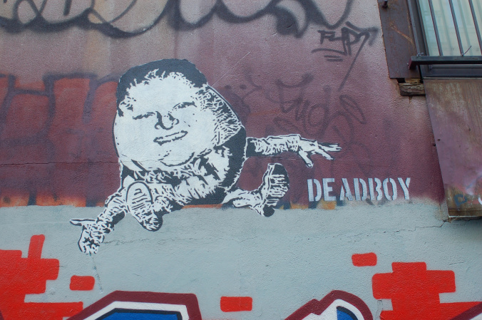 graffiti showing Rob Ford as Humpty Dumpty